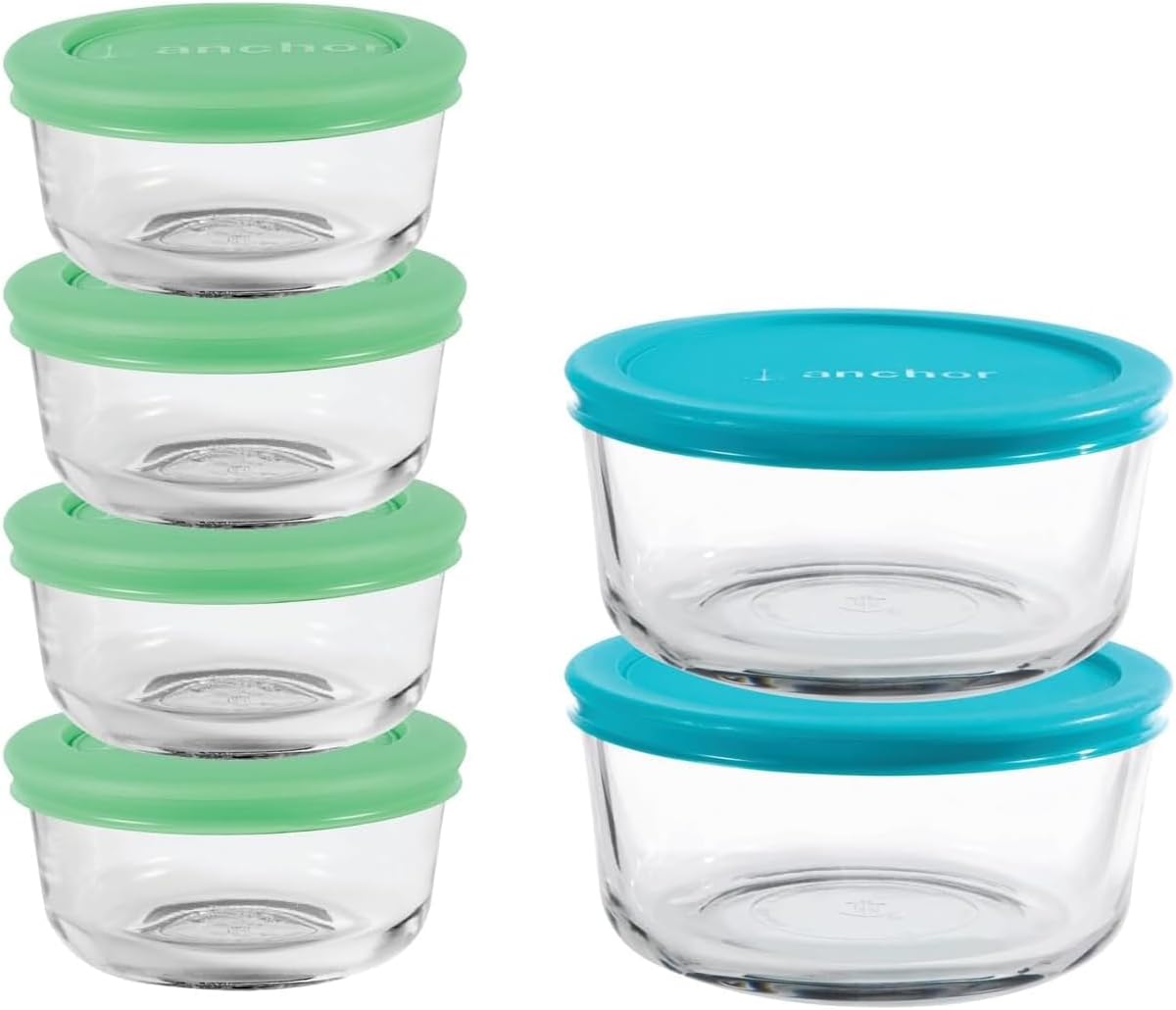 Anchor Hocking 12 Piece Glass Storage Containers with Lids