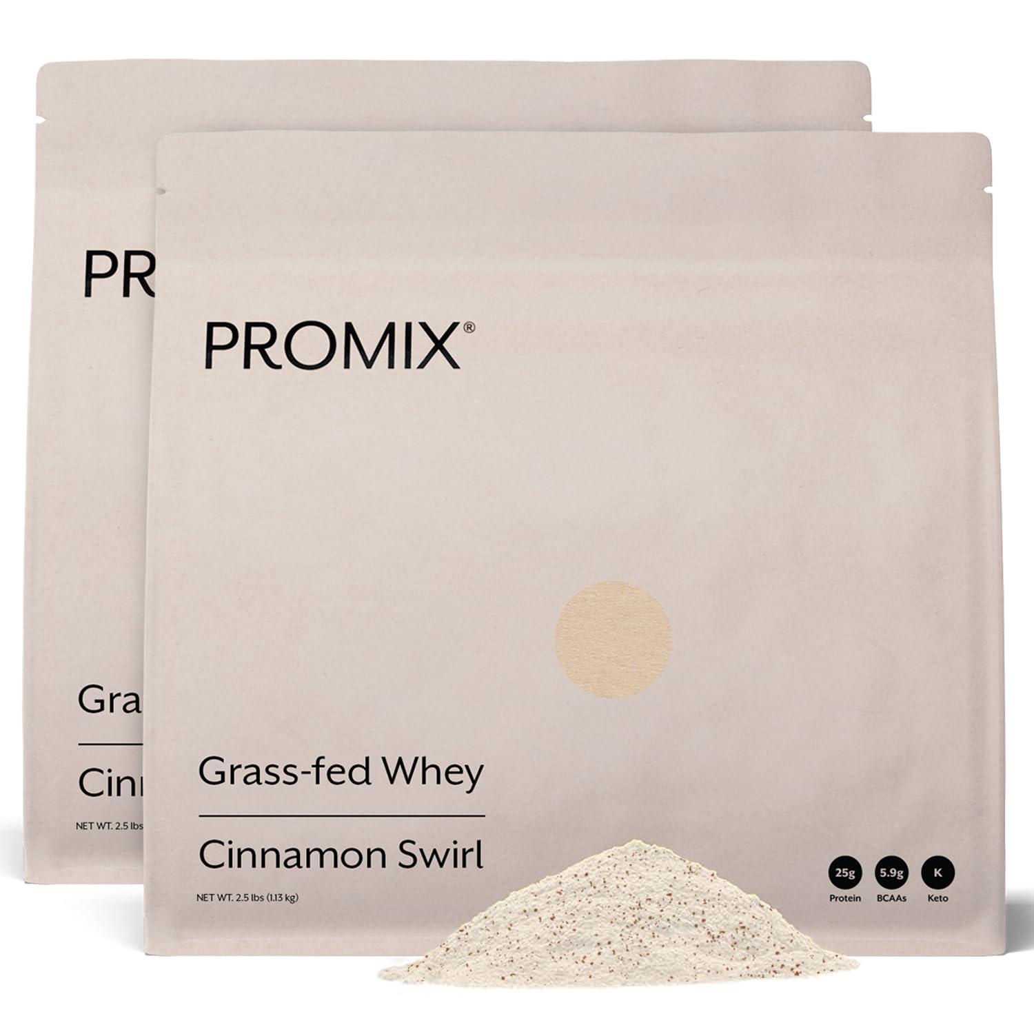 Promix Nutritionwhey Protein Powder Cinnamon Swirl 5lb Bulk Grass