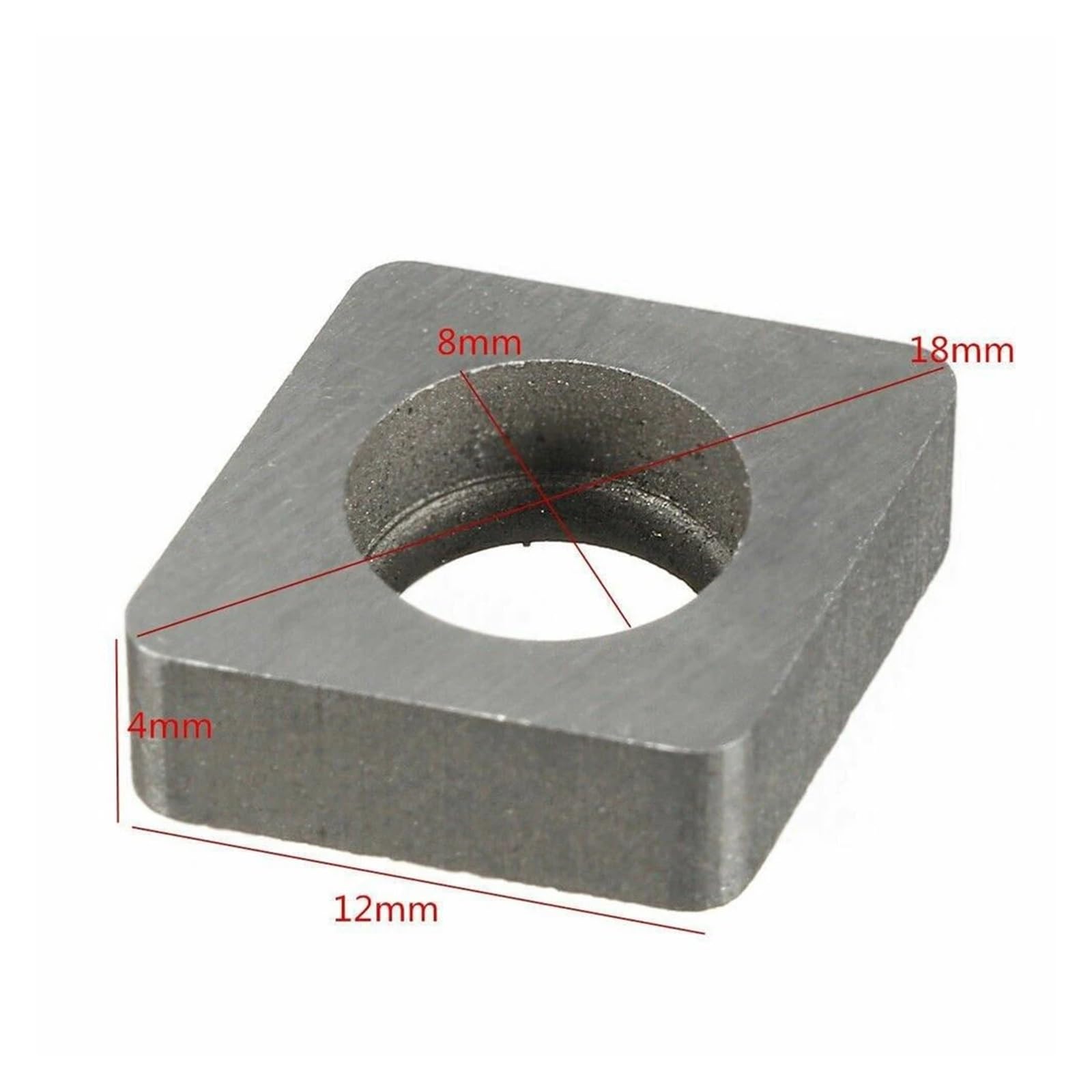 Turning Tool,Hard Alloy External Turning Tool 10PCS SC1204 Hard Alloy Shim Internal Turning Tool Shim for Holder Metal Processing Tools Accessories