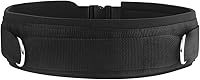 HYVAWO Neoprene Padded Waist Belt with Rings - Adjustable Gym Pulley Strap for Cable Machines, Speed Agility Training