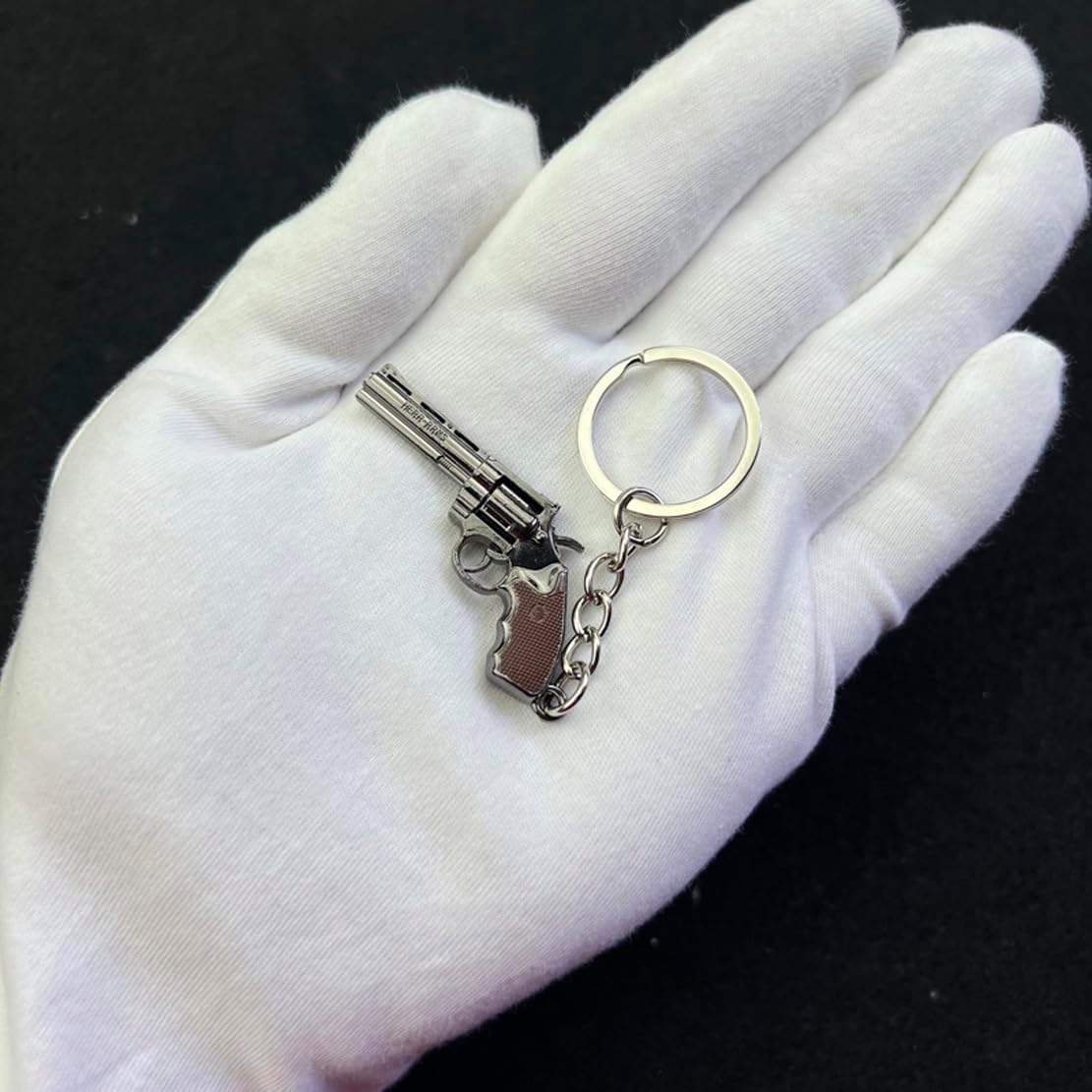 5.5cm Mini Colt Python .357Magnum Revolver Model Keychain Collection