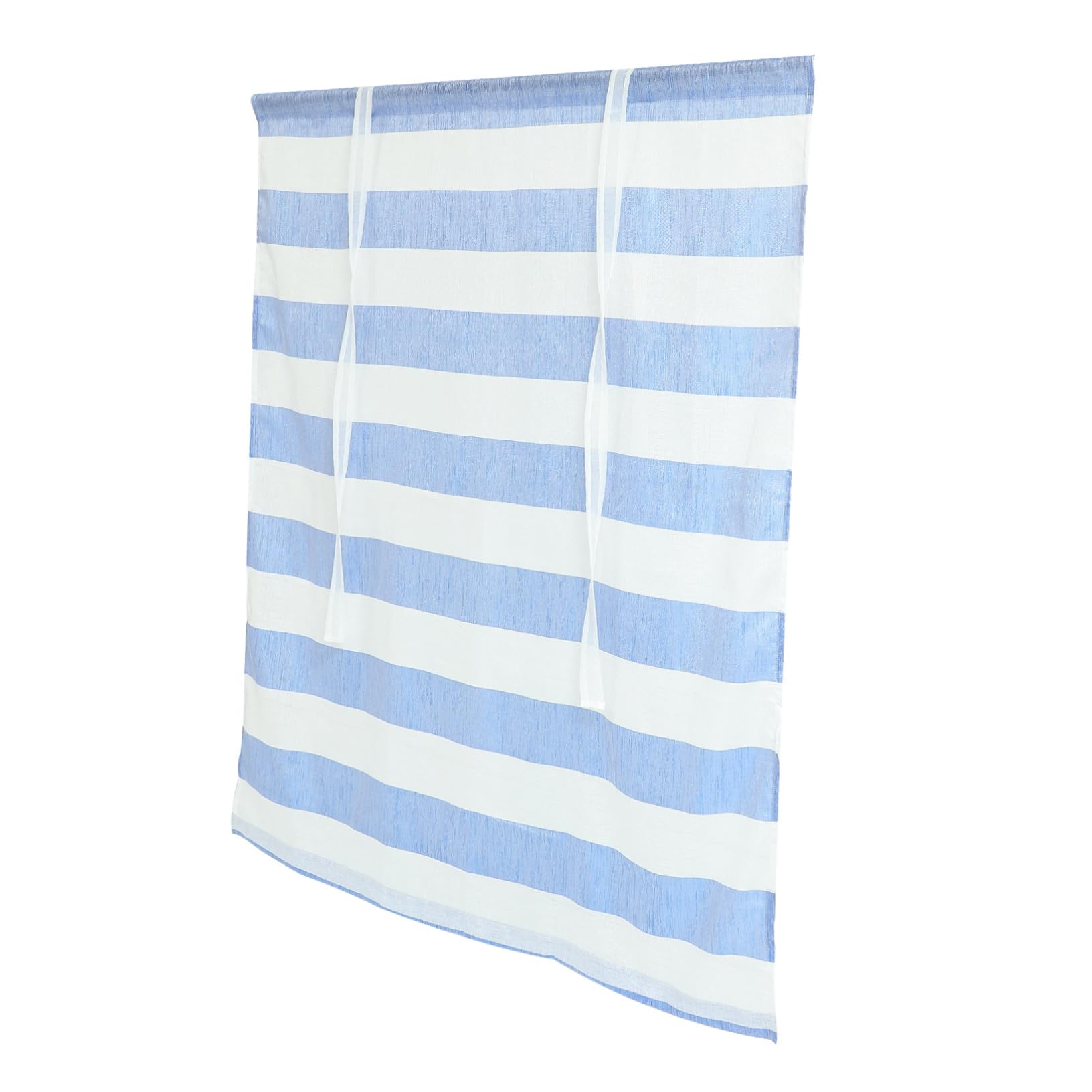 Panneau voilage élégant bleu et tulle léger pour salon moderne et chambre