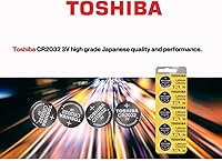 Vista 3 de Toshiba CR2032 Batería de moneda de litio de 3 voltios (10 baterías)