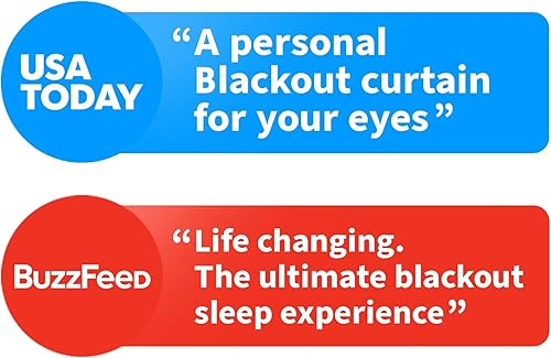 Miniatura 7 de Nidra Antifaz contorneado para dormir de lado, ajuste de presión cero, sombra de ojos con bloqueo de luz para dormir y viajar, color marrón, tamaño