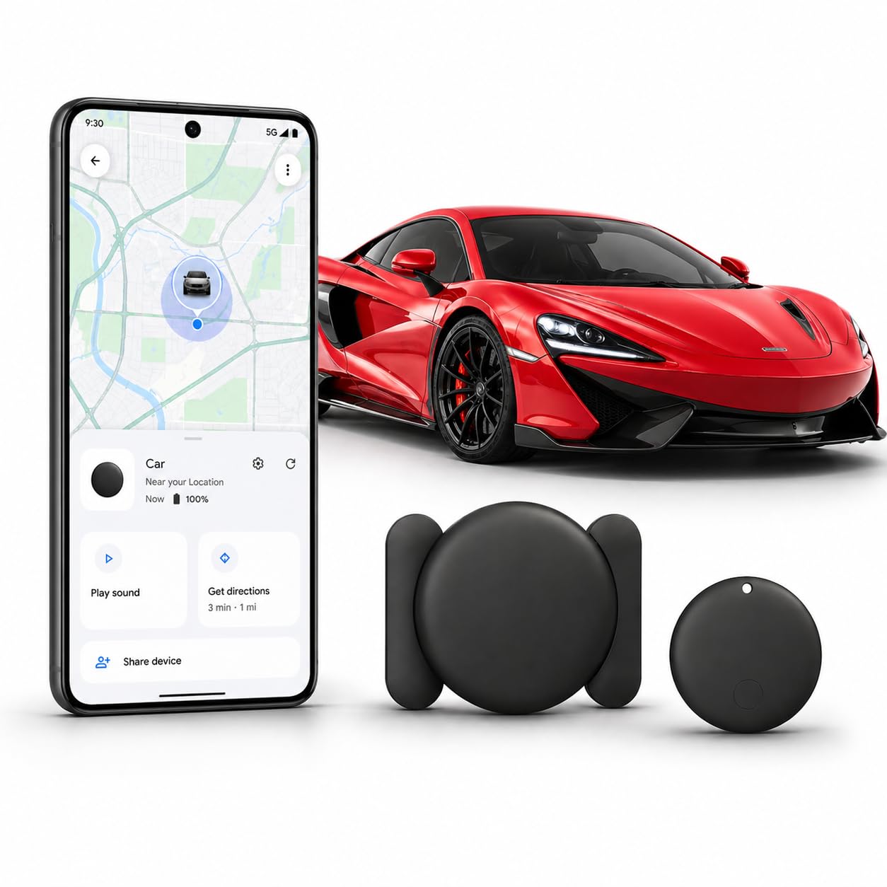 GPS Tracker for Vehicles,Magnetic Waterproof Car Tracker, No Monthly fees, Mini Portable GPS Tracker for Cars, Trucks, Motorcycle, Anti-Theft（Android Only）-picture-29