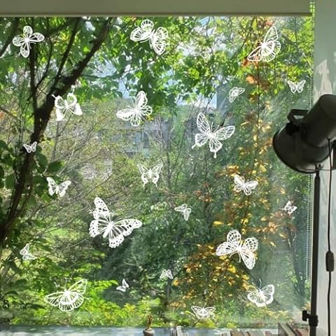 Autocollants Fenêtre Papillons WandSticker4U Cover