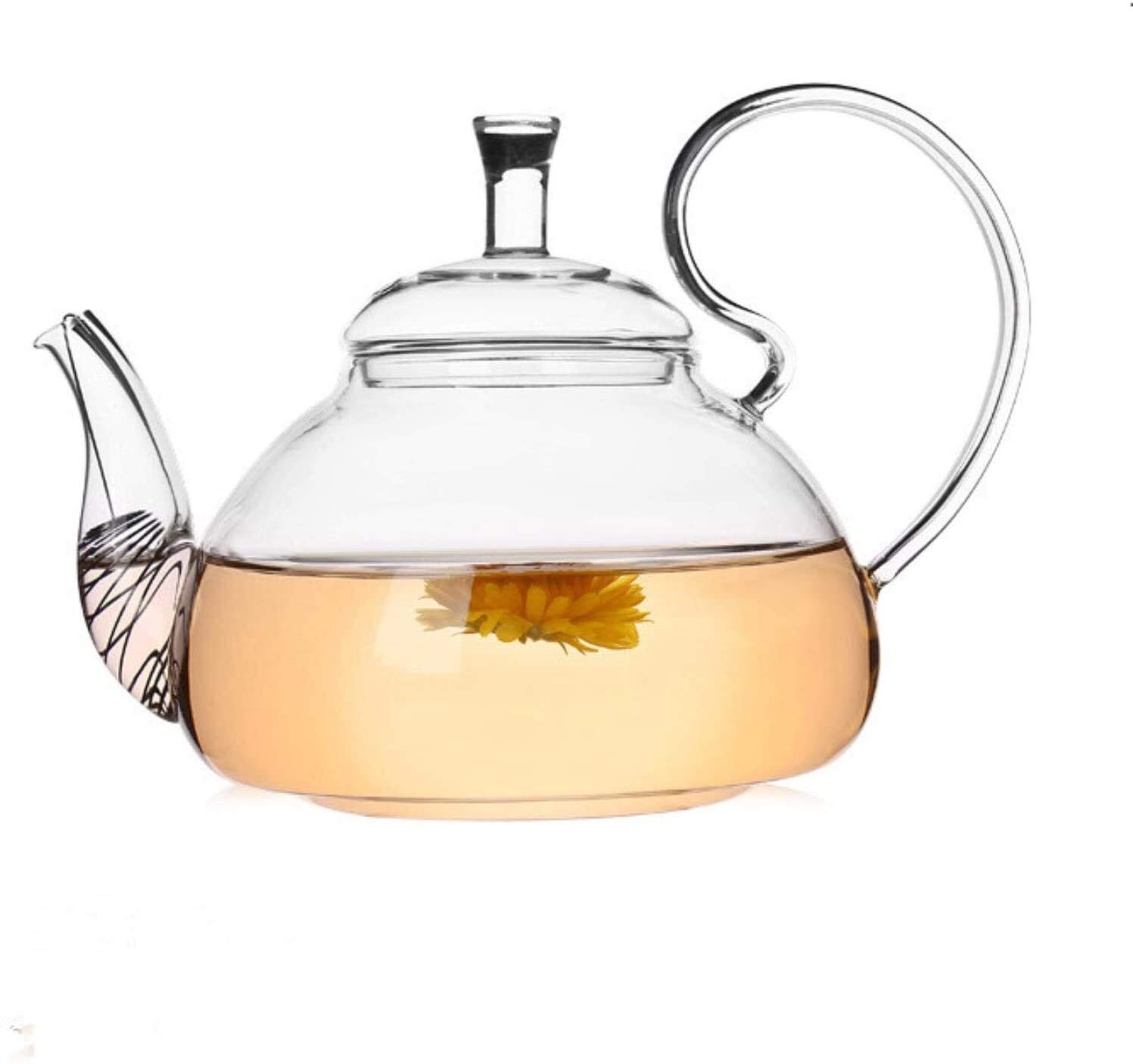 Czajniczek Szklany dzbanek na herbatę Szklany żaroodporny szklany ekspres do herbaty Gongfu z filtrem do herbaty-600 ml (kolor: 600 ml) (600 ml)