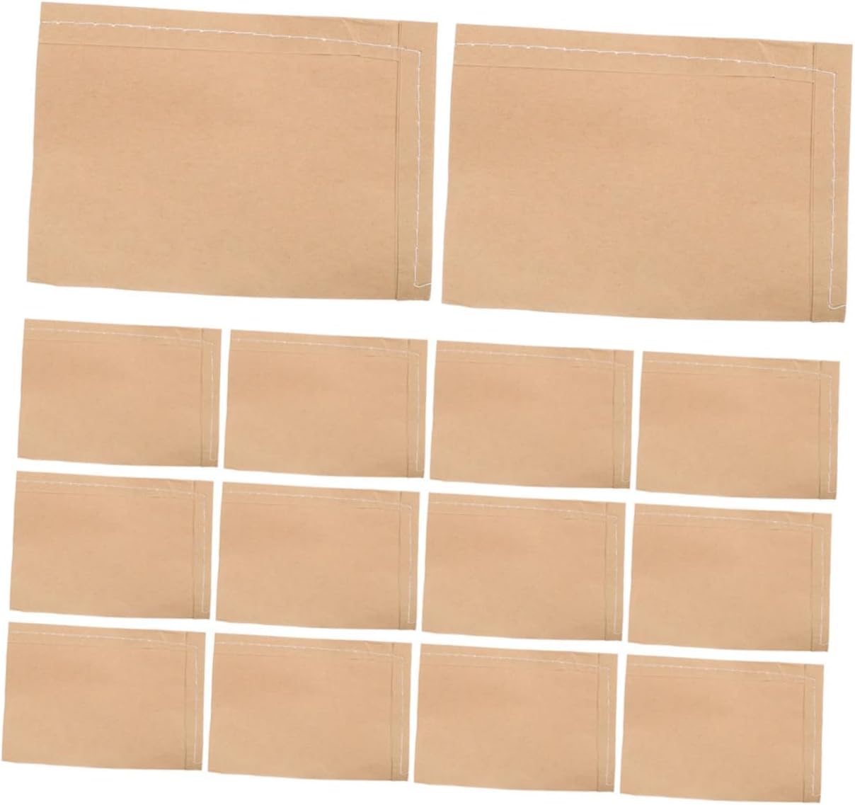 KESYOO Kraft Paper Seed Bags 100pcs Pouches for Gardening Planting and Storage Flat Open Top Biodegradable for Seeds and Small Items