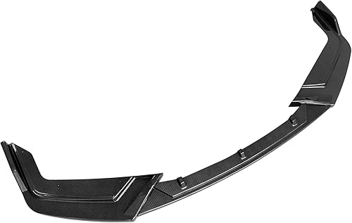 Miniatura 3 de IKON MOTORSPORTS, Borde de parachoques delantero compatible con Honda Civic Hatchback y SI 2017-2021, impresión de fibra de carbono estilo IKON PP