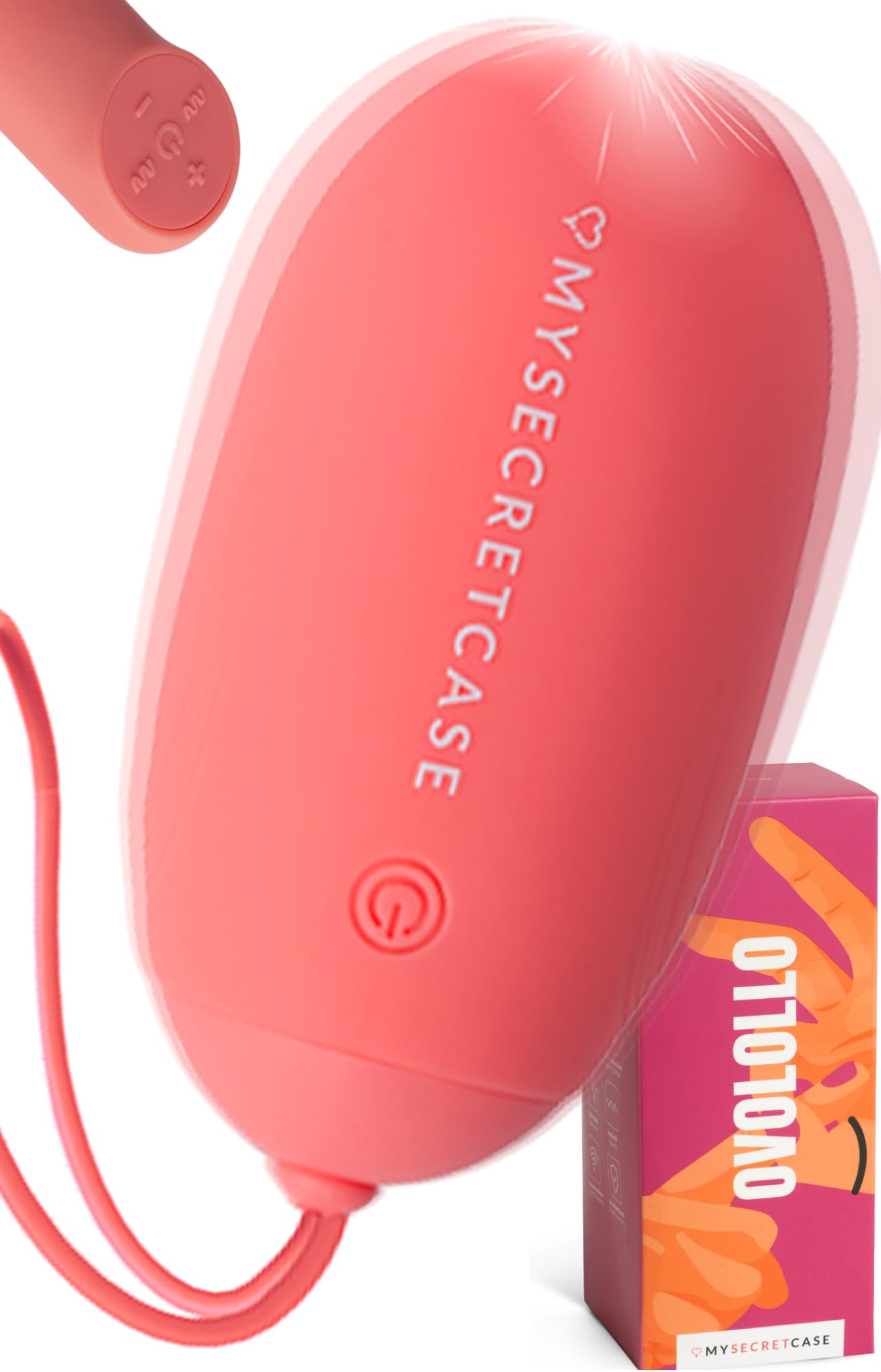 MySecretCase Vibrator Ferngesteuert Vibrator Mit Fernbedienung 7 Vibrationsmodi + 3 Intensitätsstufen Vibro Eier für Frauen Beckenbodentrainer für Frau Sextoys Liebeskugeln für die Frau Wasserdicht