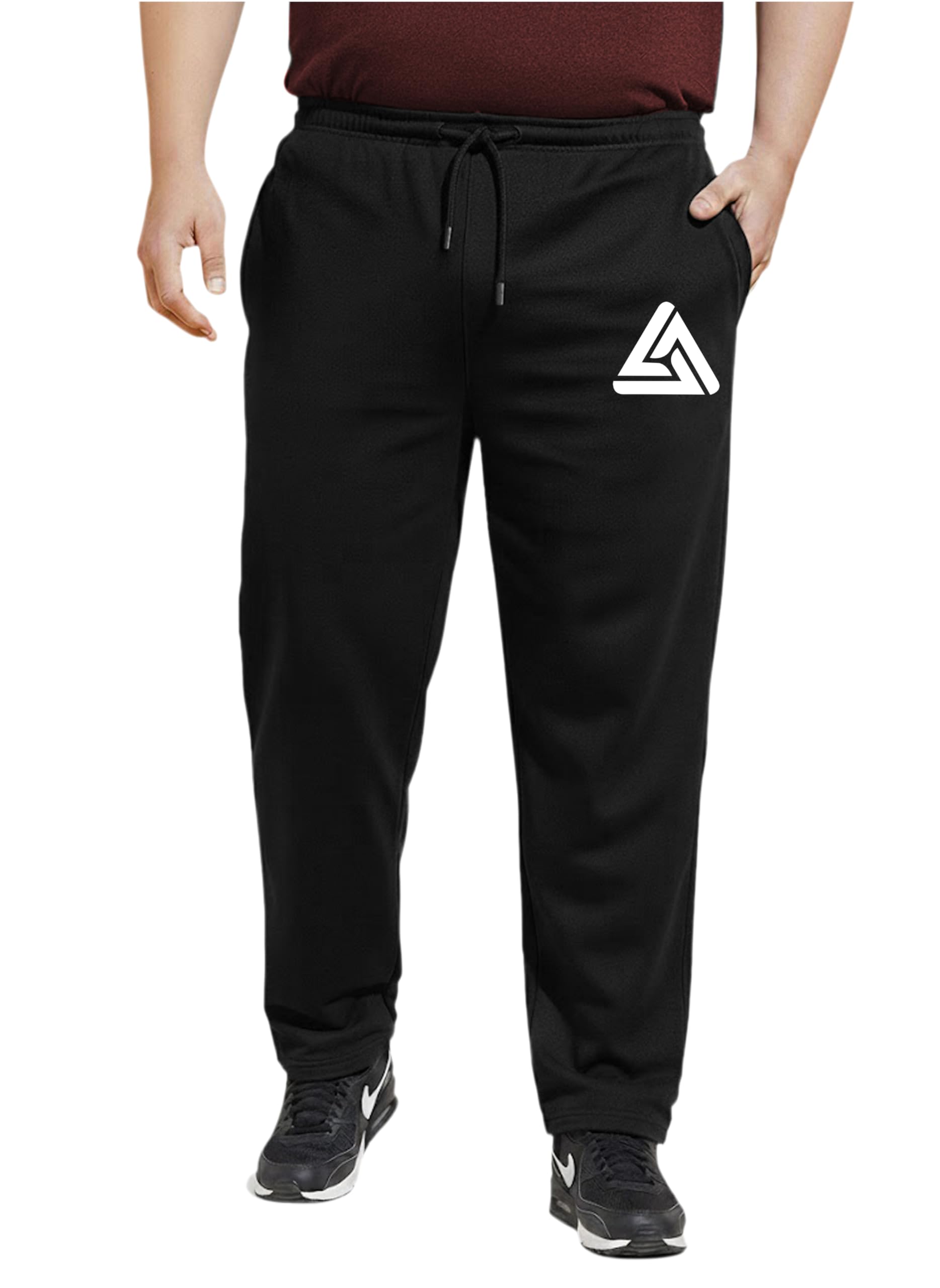 West Gate Clothing Plus Size Men's Regular Fit Trackpants | Mens Track Pants | Stretchable Track Pant for Men | Triangle Print | 2XL,3XL,4XL,5XL,6XL,7XL,8XL-picture-16