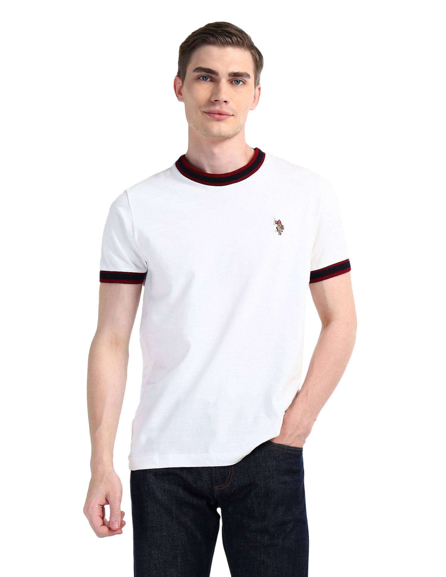 u.s. polo assn. denim co. Solid Cotton T-Shirt-picture-13