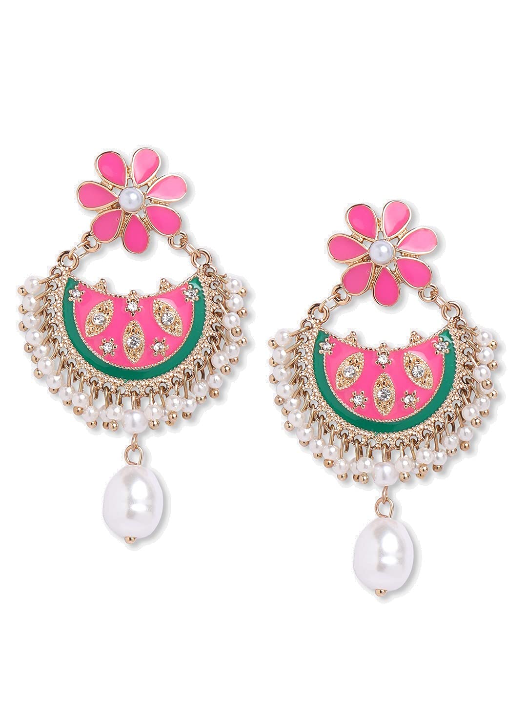 See full amazon price history chart for Accessorize London Pink Enamel Chandbalis|One Size Accessorize London Pink Enamel Chandbalis|One Size (B09BFPH1WQ) Amazon Price History, Amazon Price Tracker