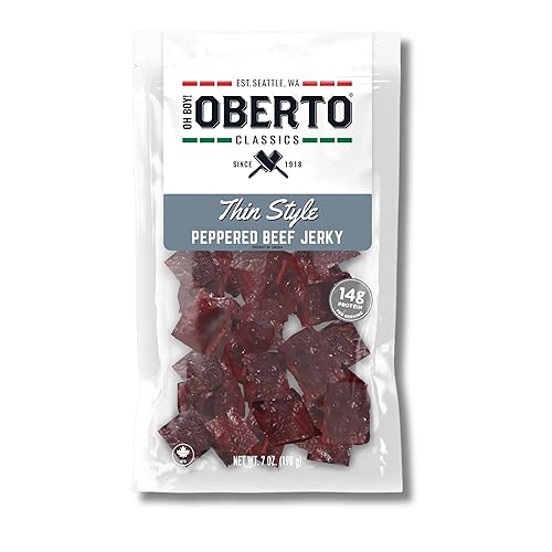 Vista 10 de Oberto Classics Thin Style - Carne seca de res de estilo fino, sabor original, sin ingredientes artificiales, alta proteína, sin gluten, ahumada