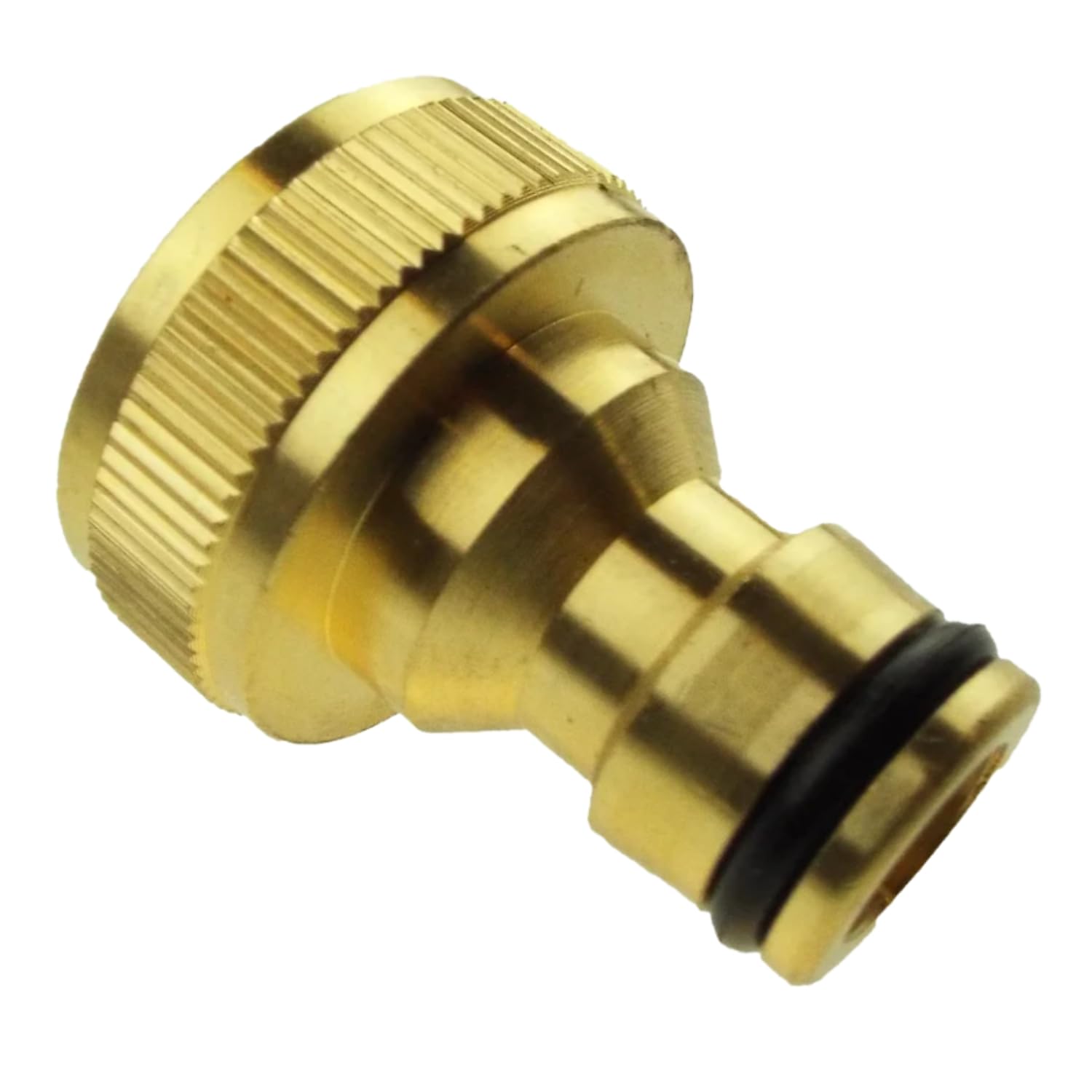 Garden Tap Connector for Hose Pipe Threaded Adaptor Fitting Brass Screw On Irrigation (3/4" Female Brass)