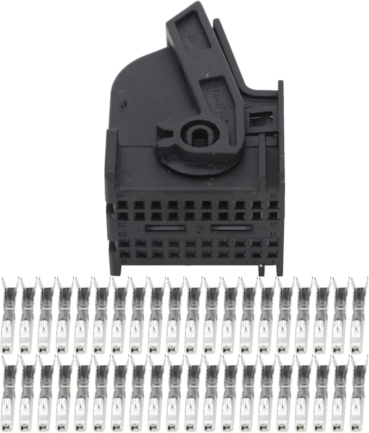 1 Set 40 Pin Black Connector Car Harness Connector with Terminal 967286-1, DJ7402-0.6-21 40P Car connector