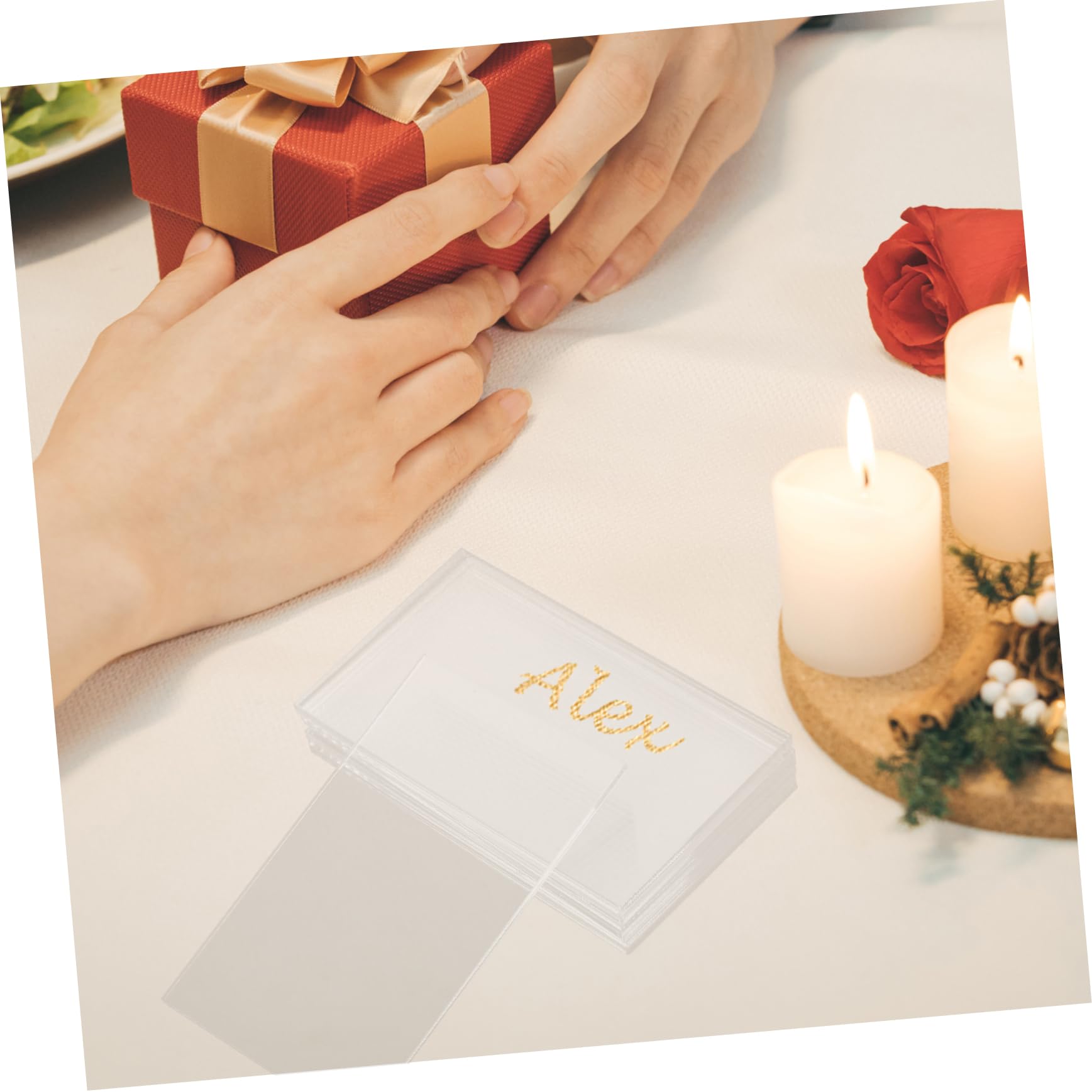 Angoily 5 Series Tarjetas De Nombre Acrílicas Transparentes Carteles De Bodas Fiestas Y Celebraciones De Asiento Elegantes Y Prácticas 40 Piezas X 5