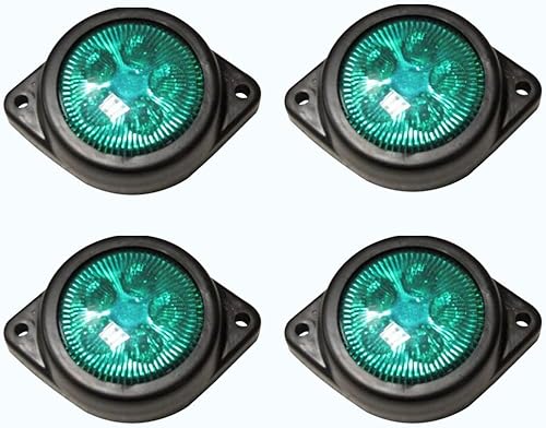 Luces de marcador laterales de contorno LED de 24 V, lámpara de liquidación para aplicación universal, impermeable, color claro, paquete de 4  Luces