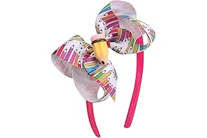 Cute Back To School Bows Grosgrain Hair Bands for Girls First Day of School
