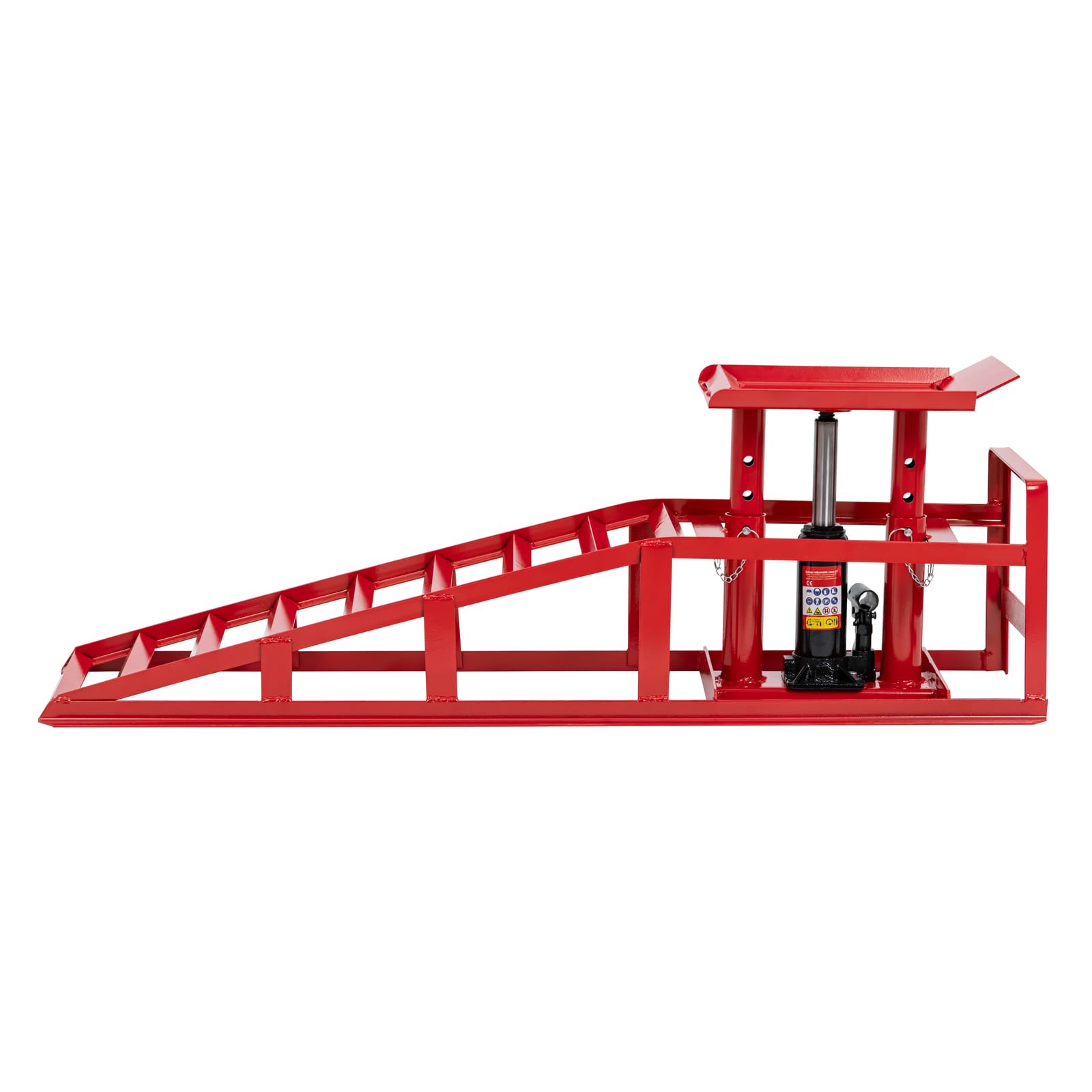 MSW Lot de 2 rampes d'accès hydrauliques jusqu'à 2000 kg Hauteur 235-325 mm Largeur de pneu 265 mm Rampe d'accès réglable en hauteur