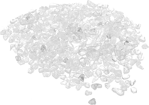 MECCANIXITY Piedras pulidas de 3.53 oz0.22 libras, 0.197-0.276 in, cristal triturado natural, piedras pulidas irregulares, decoración de grava para
