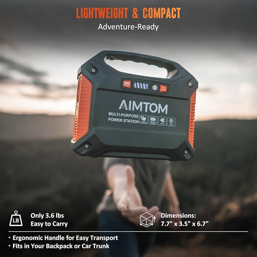 【AIM TOM】ポータブル電源 4,2000Ah AIMTOM 42000mAh 155Wh Power Station, Emergency Backup Power