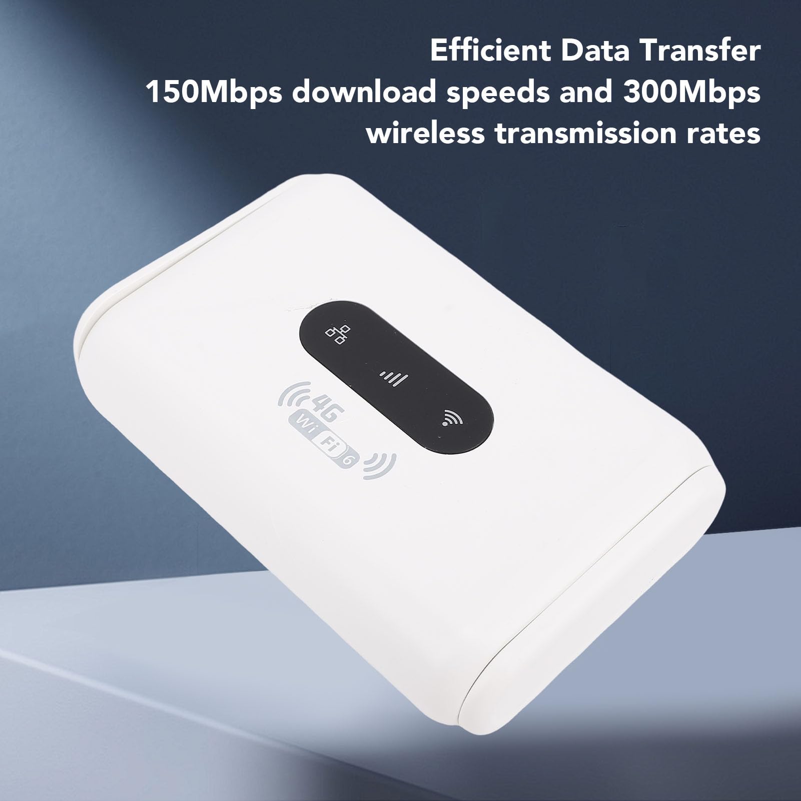 Tosuny Router WiFi 4G LTE Sbloccato con Slot SIM, 300Mbps, per Uso | 4G CPE Wireless Modem Router, Dual Antenna, for Home and Travel