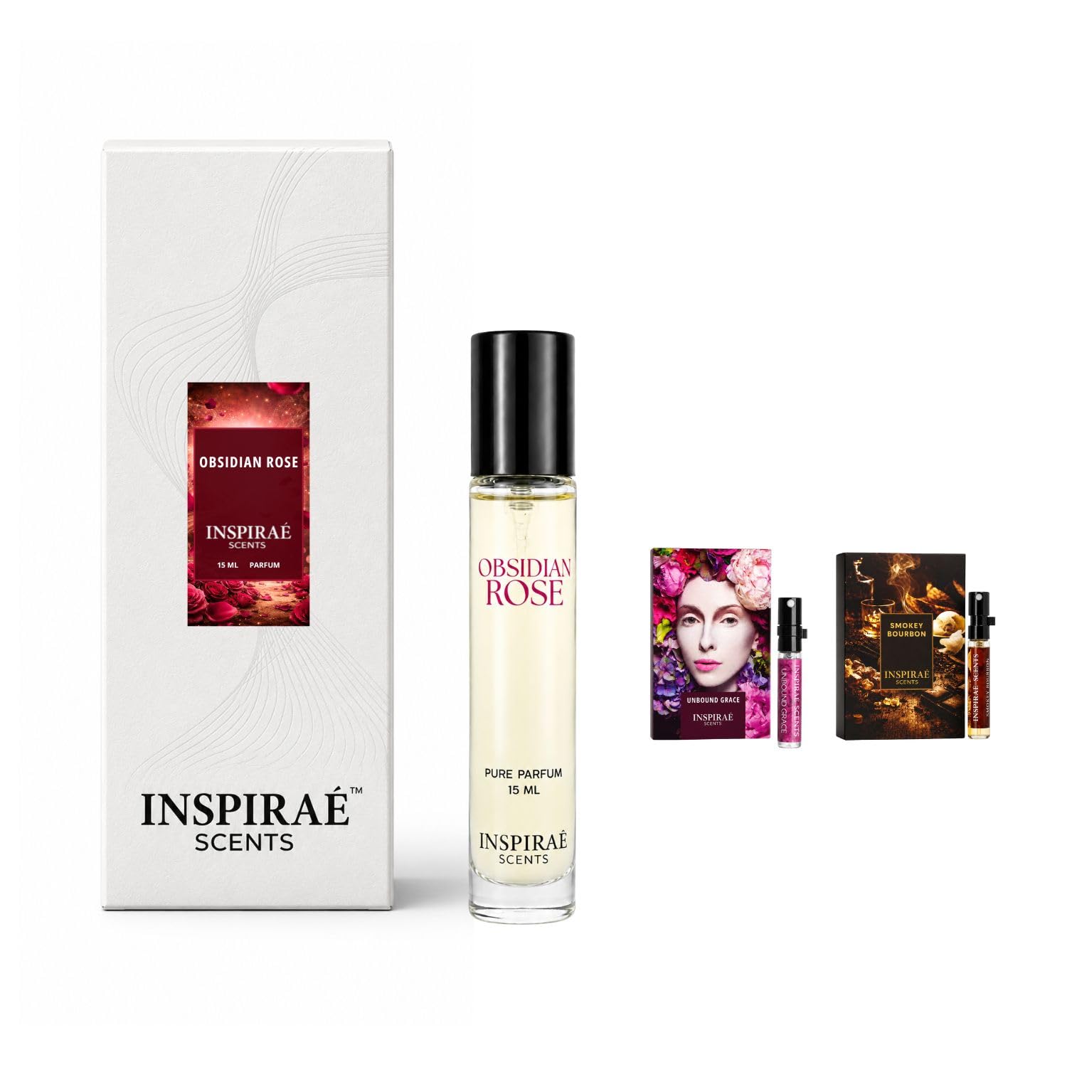 Obsidian Rose by Inspirae Scents Perfume 15ml With free 2ml combo of 2 – Long Lasting Rose Floral Woody Luxury Unisex Fragrance-image-33