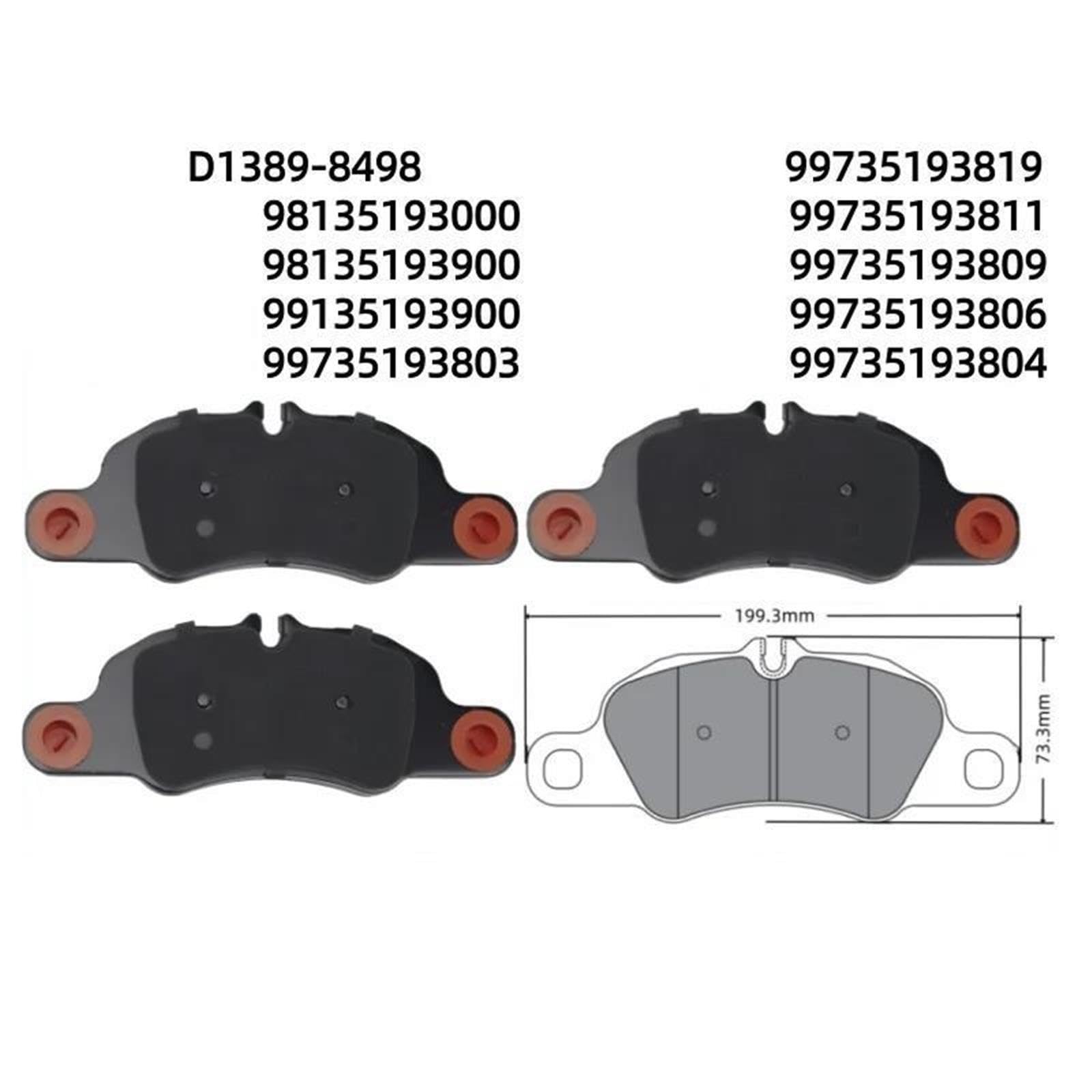 Pastillas Freno Coche Para 718 Spyder 982 2020-99735193819