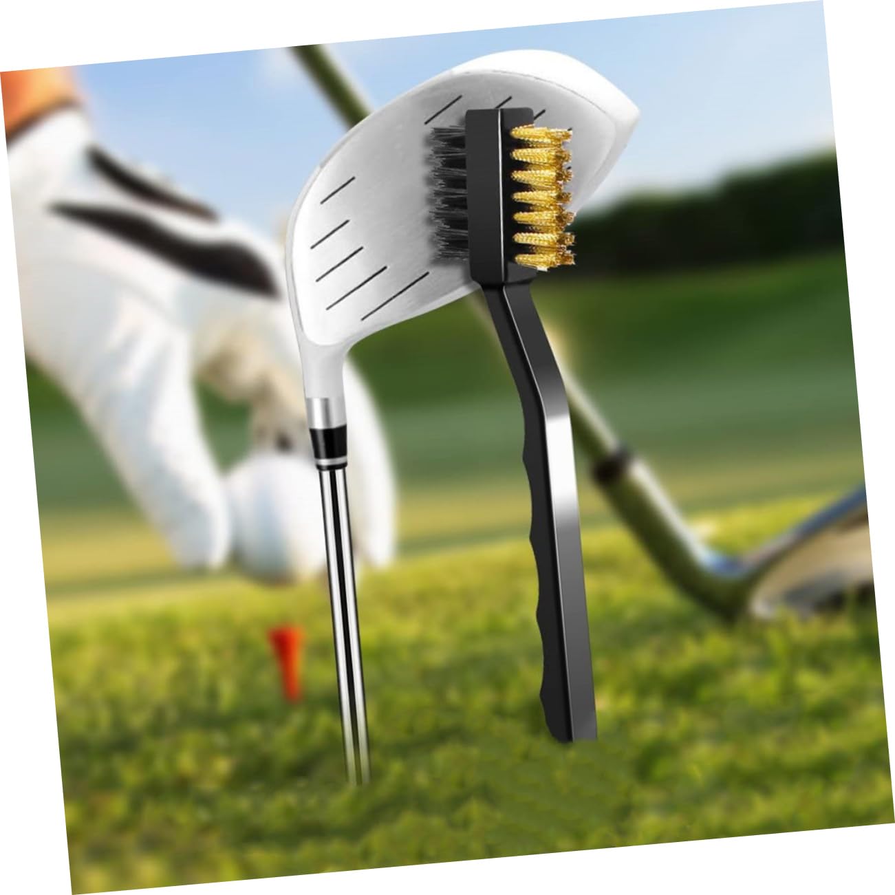 HANABASS Zubehör Golfwerkzeug Reinigungsbürste für Golfschläger Reinigungswerkzeug für Golfschläger Golf Reinigungswerkzeug golfschläger bürste Club-Reinigungswerkzeug Keulenschärfer