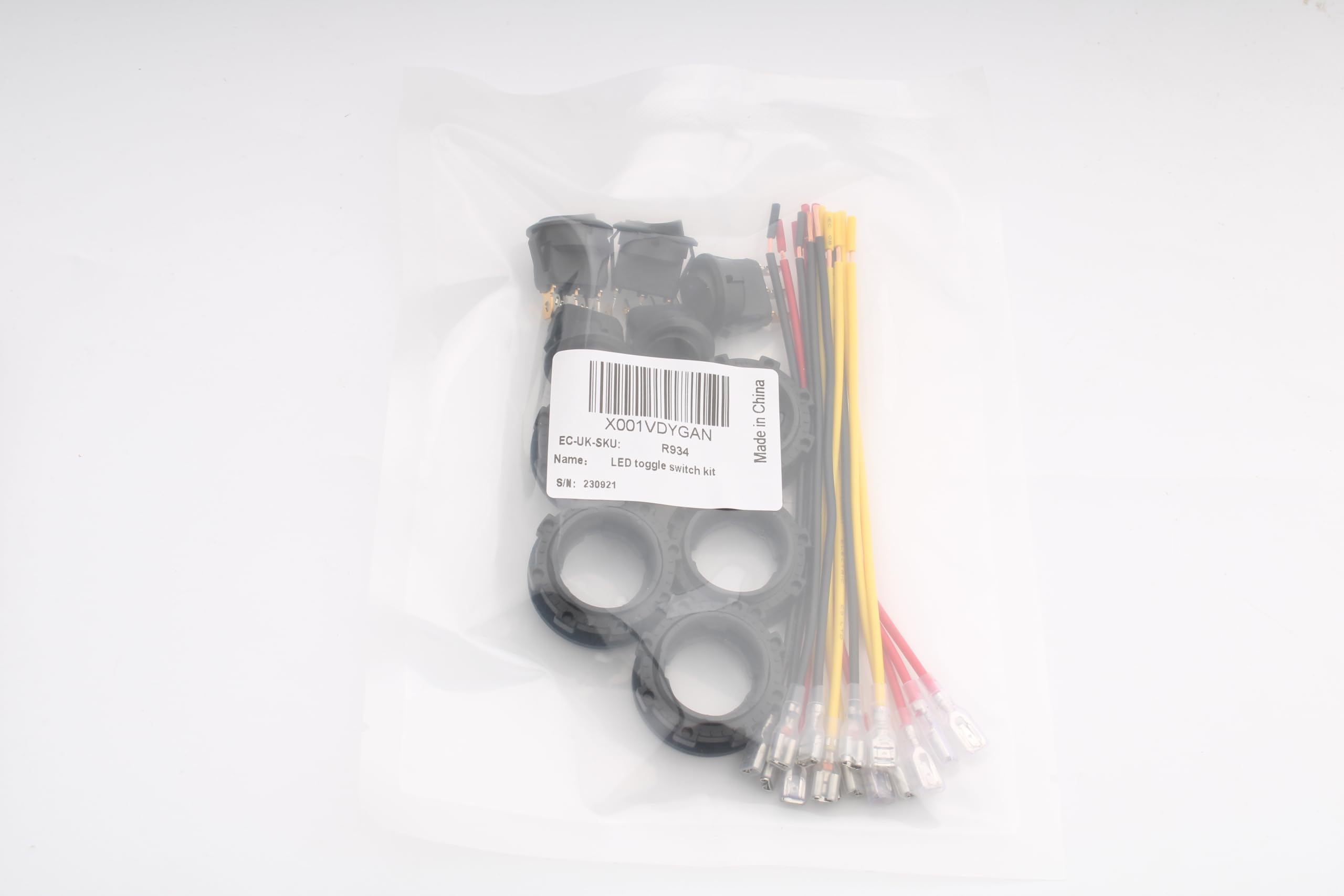 Produktbild von 20A 12V DC Runder Wippschalter Mit LED – 4 Farben (rot, Gelb, Grün, Blau) – SPST Ein-/Aus-Kippschalter Für Auto, Boot & Industrie