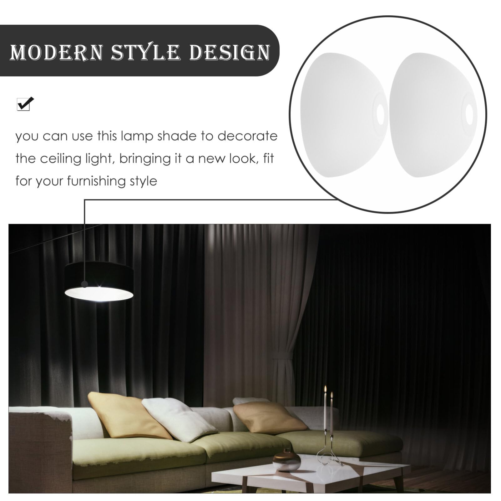 Pantallas De Lámpara De Plástico Para Techo Y Pared 2 Piezas Diseño Simple Y Ligero Protección Ocular Fácil Instalación Decoración Moderna Para Iluminación Interior