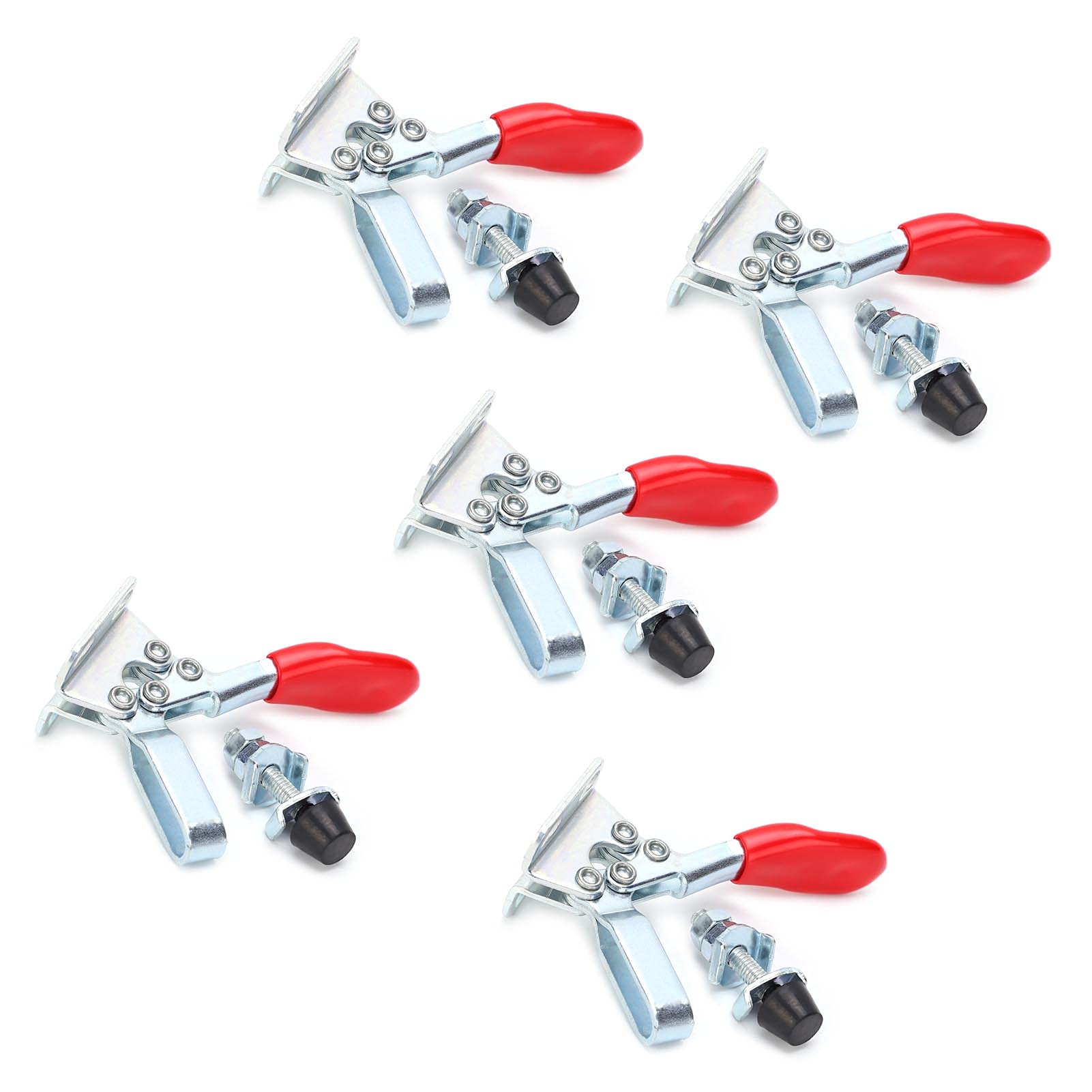 5 Sztuk Toggle Clamp Fixture Poziomy Zacisk Quick Release Hold Down Clamp Zacisk Narzędzi do Obróbki Drewna