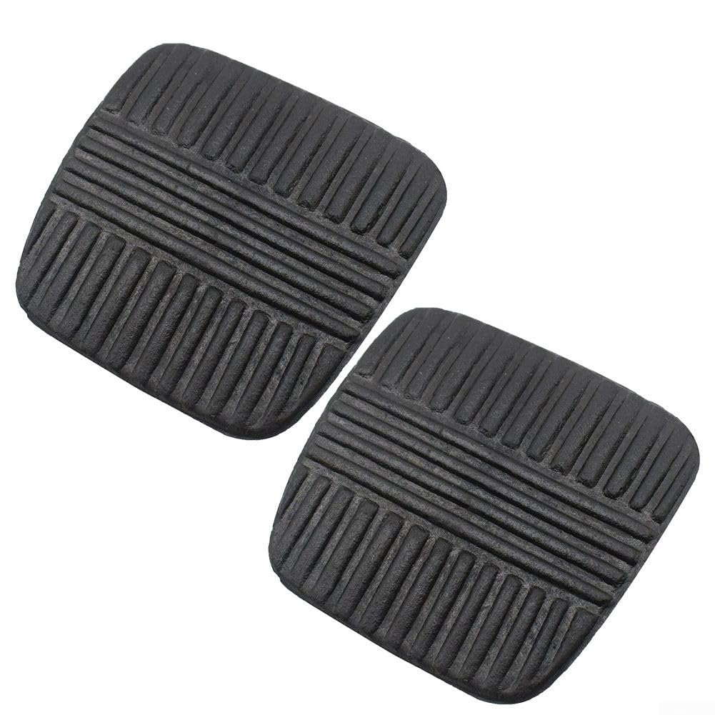 2-Pack Rubber Brake Clutch Pedal Covers for Patrol MQ/Y60 (1980-1997) & For Maverick DA – Fits Part No. 49751-NI010, Black, 5.6 x