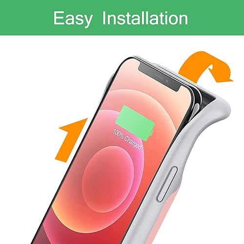 Miniatura 3 de Funda de batería para iPhone 1212 Pro, funda de carga portátil recargable de 10000 mAh con carga inalámbrica compatible con iPhone 1212 Pro (6.1