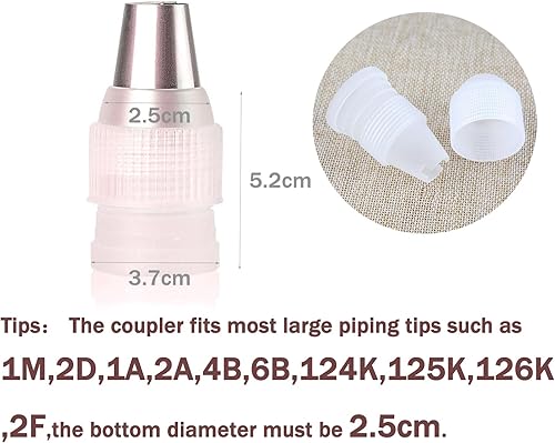 Miniatura 2 de Pareja grande para punta de tubería 1M 2D 4B 6B 1A 2A 124K 125K 126K,Acopladores grandes de plástico para tuberías