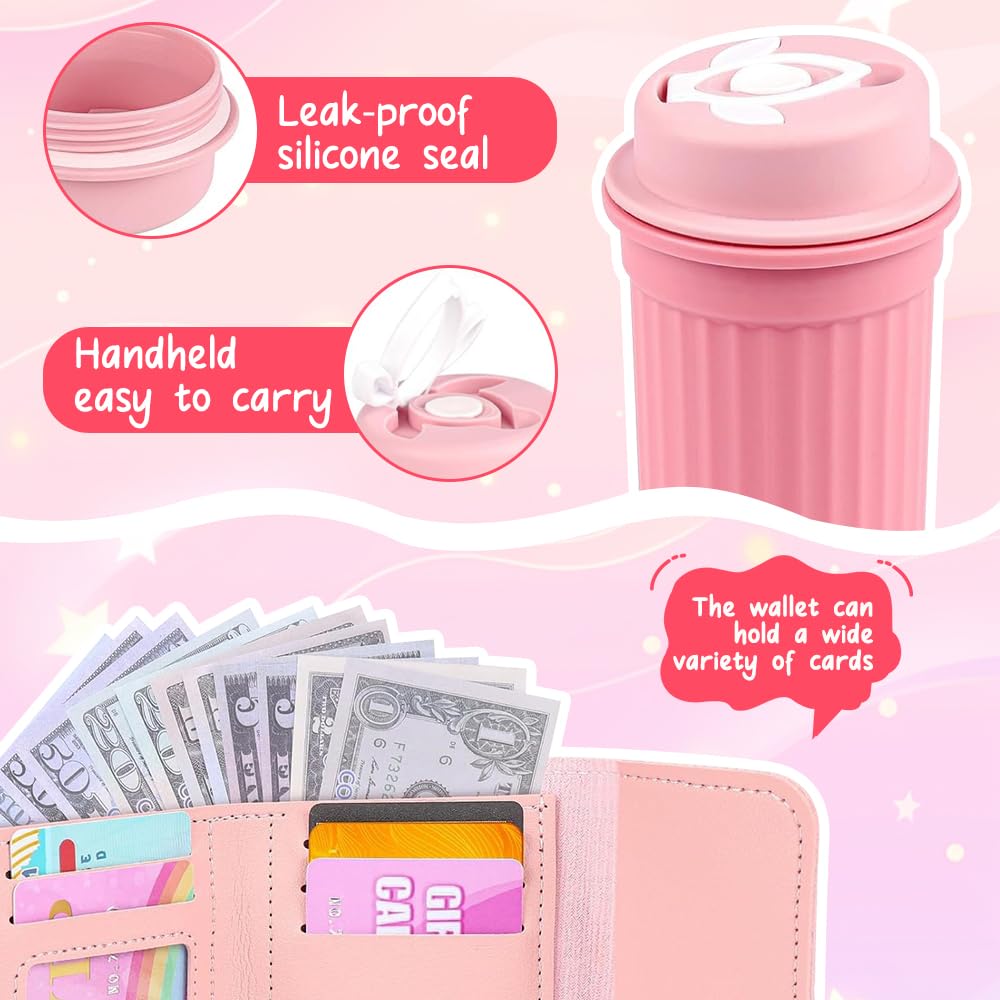 Weciau Play Purse for Little Girls Toddler Handbag with Pretend Makeup, Little Girls Purse with Accessories, Includes Handbag - Image 4