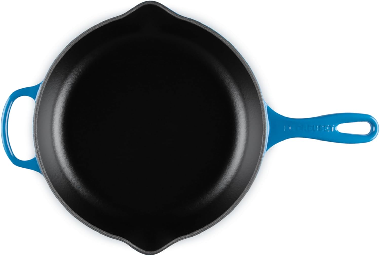 Le Creuset Enameled Cast Iron Signature Iron Handle Skillet, 10.25", Marseille - Image 4