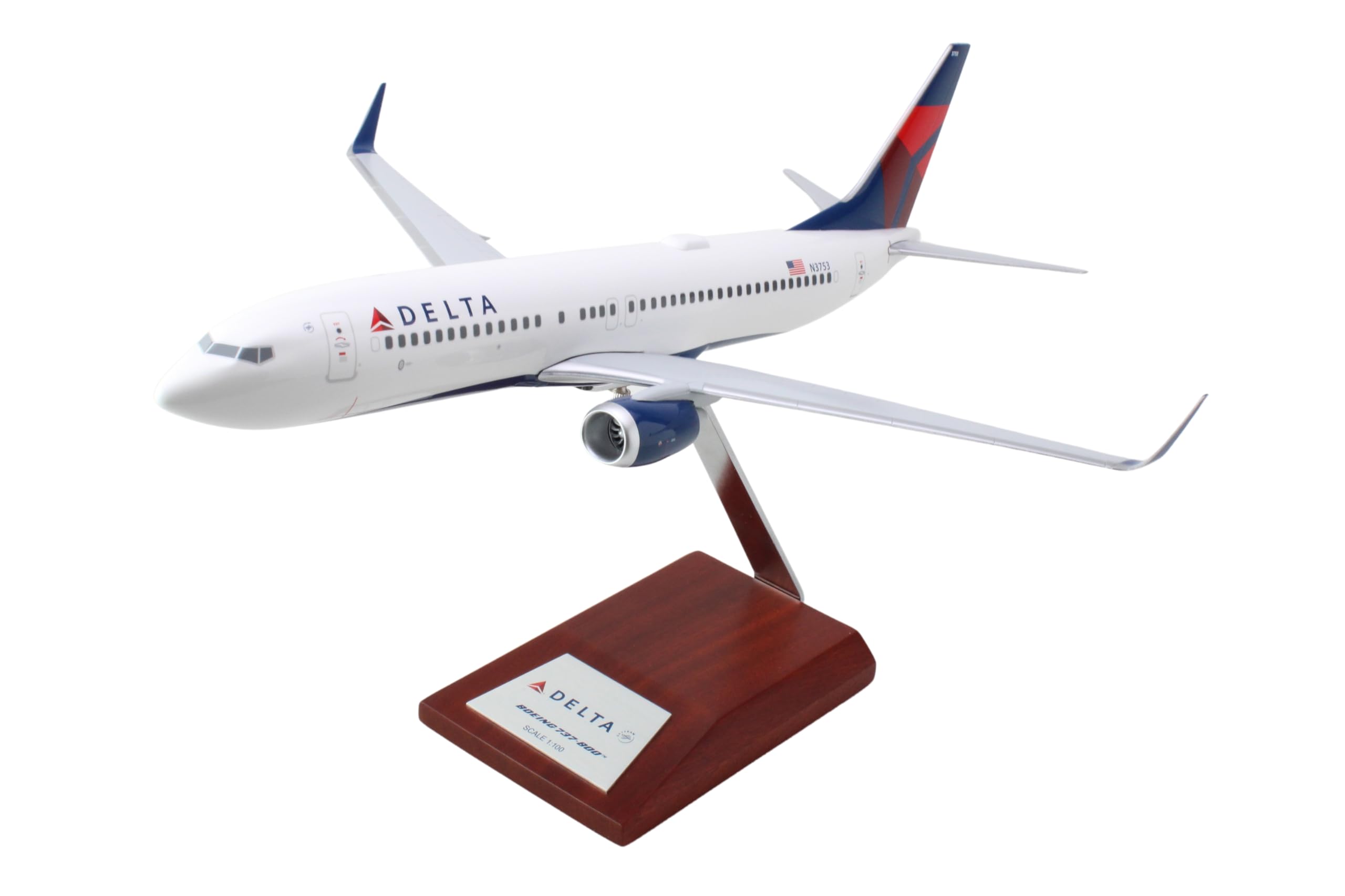 Amazon.com: SkyMarks Elite 1:100 Scale Delta 737-800