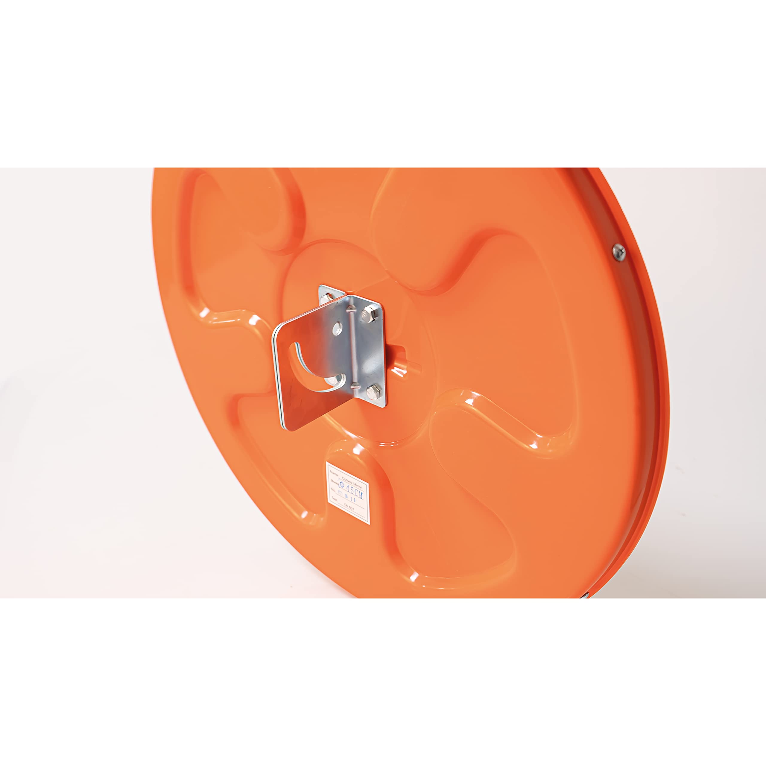 Amig - Specchio convesso di sicurezza e sorveglianza Ø30 cm diametro - Specchio stradale - Visione negli angoli ciechi, nelle colonne e negli angoli di negozi e garage - Arancia