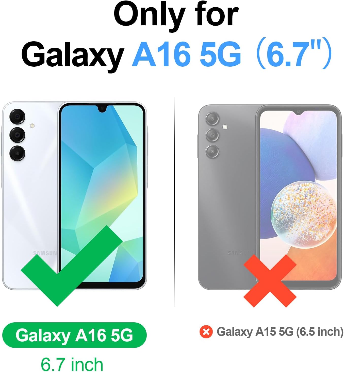 Compatible with Samsung Galaxy A16 5G Wallet Case with Card Holder,PU Leather Phone Case Flip Protective Cover Wrist Strap Zipper Pocket Credit Card Slots RFID Blocking Women Men,Wine Red - Image 7