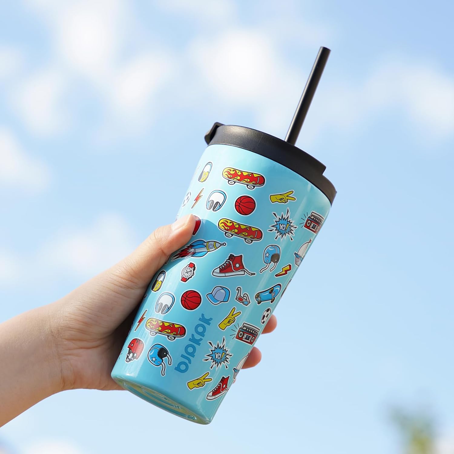 BJPKPK 26oz Stainless Steel Insulated Tumbler With lid And Straw Travel Coffee Thermal Tumblers Cup For Women And Men,Passionate Pink - Image 6