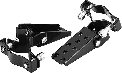 Miniatura 5 de Estriberas de pie para motocicleta, 2 clavijas de metal (izquierda y derecha), clavijas universales para motocicleta y motocicleta