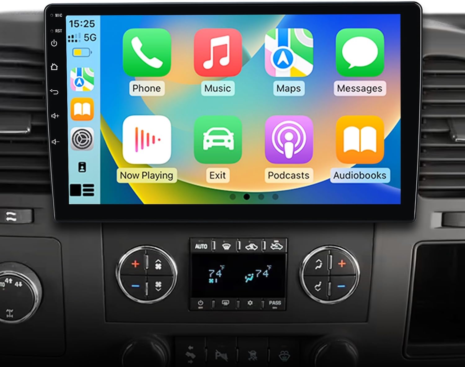 AWESAFE 4Core 64GB Car Radio Stereo for Chevy Silverado 2007-2013 Tahoe Equinox GMC Sierra Yukon 10 inch Touch Screen CarPlay Android Auto