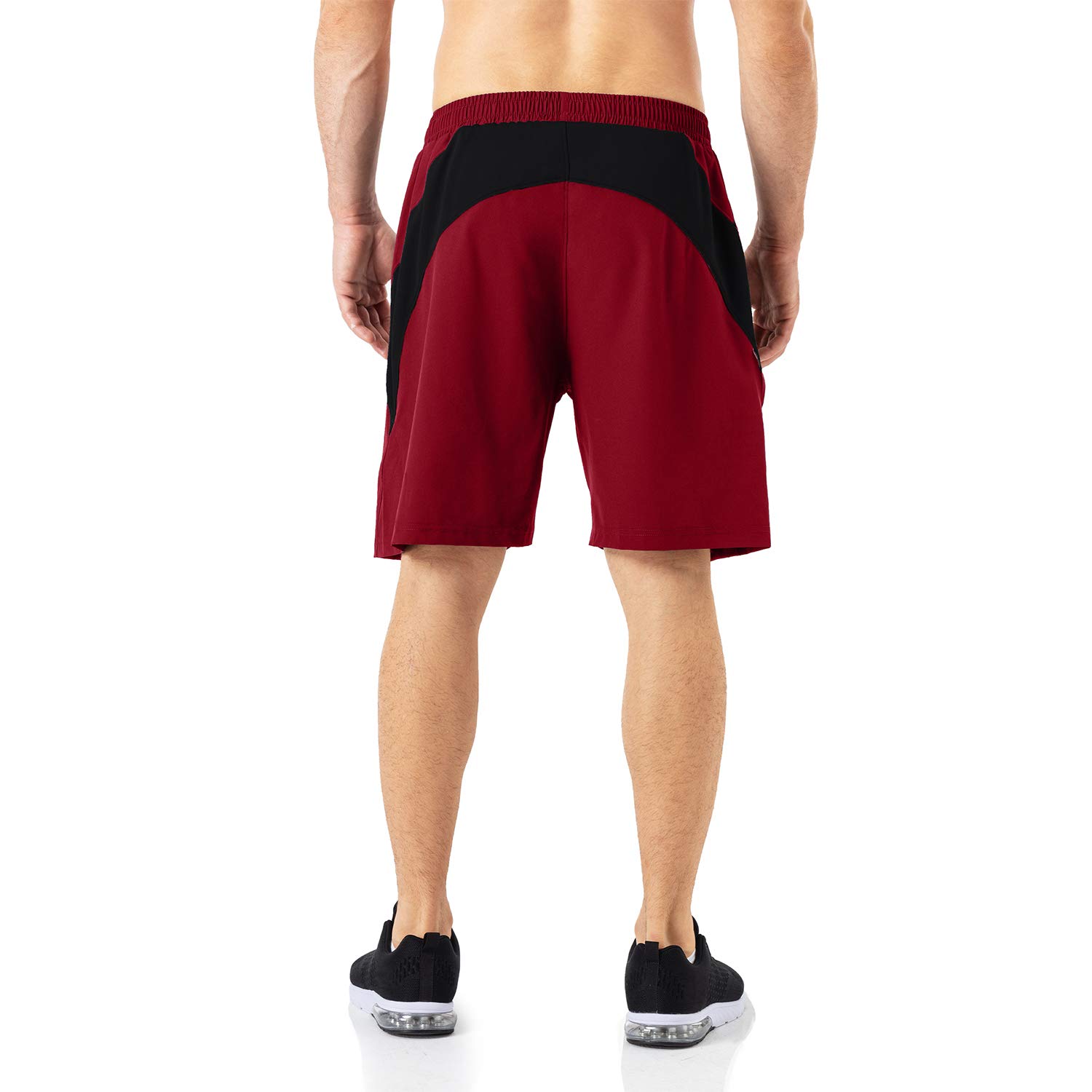 HMIYA Pantaloncini Running Uomo Leggero Sportivi Shorts Asciugatura Veloce Palestra Corsa Calzoncini con Tasca con Cerniera