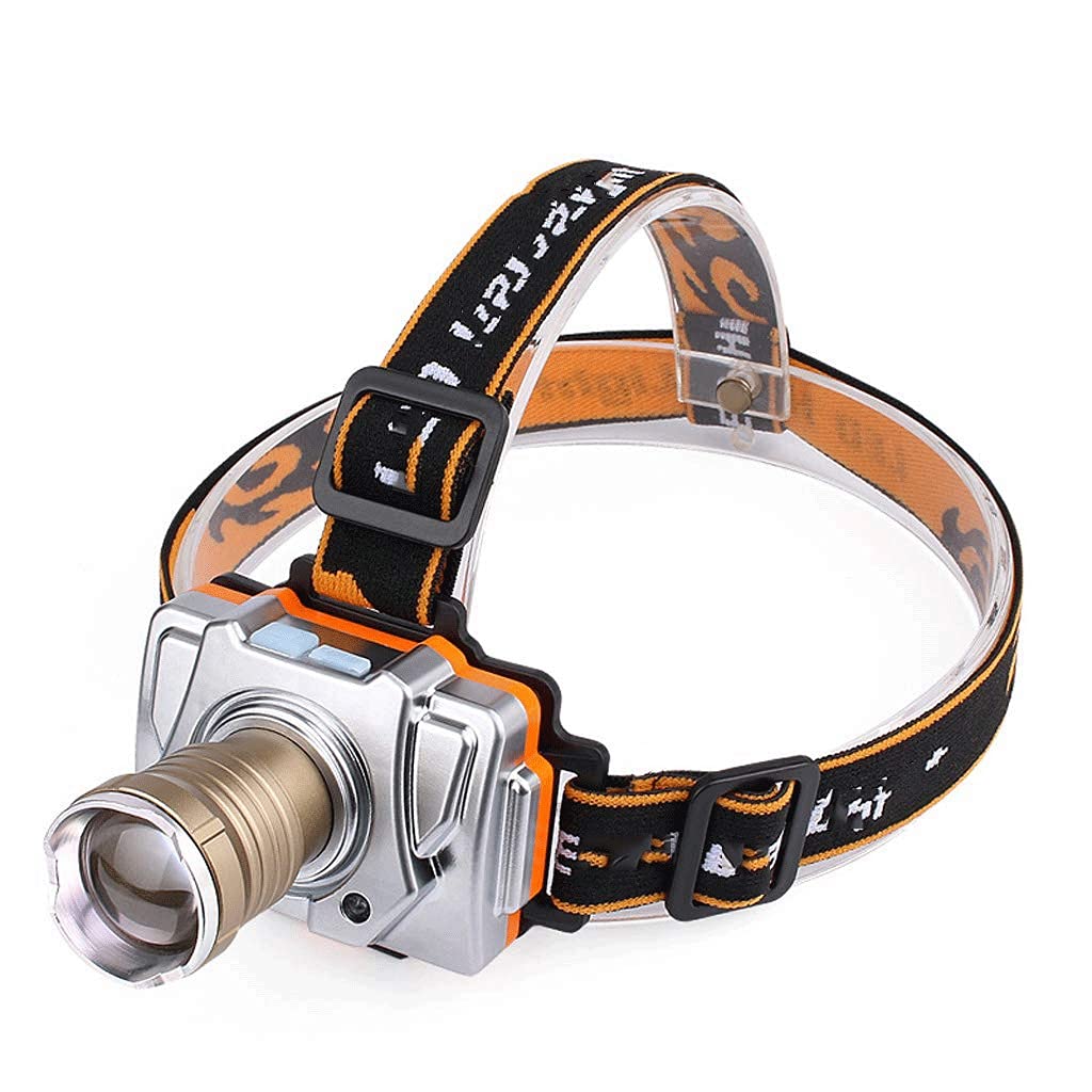 Torche phare pour la chasse pêche et running avec batterie rechargeable USB