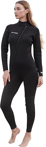 LayaTone Trajes de neopreno para hombres y mujeres, traje de neopreno de 0.118 pulgadas (0.118 in), cuerpo completo, cremallera frontal, trajes disponible en Yaxa Costa Rica