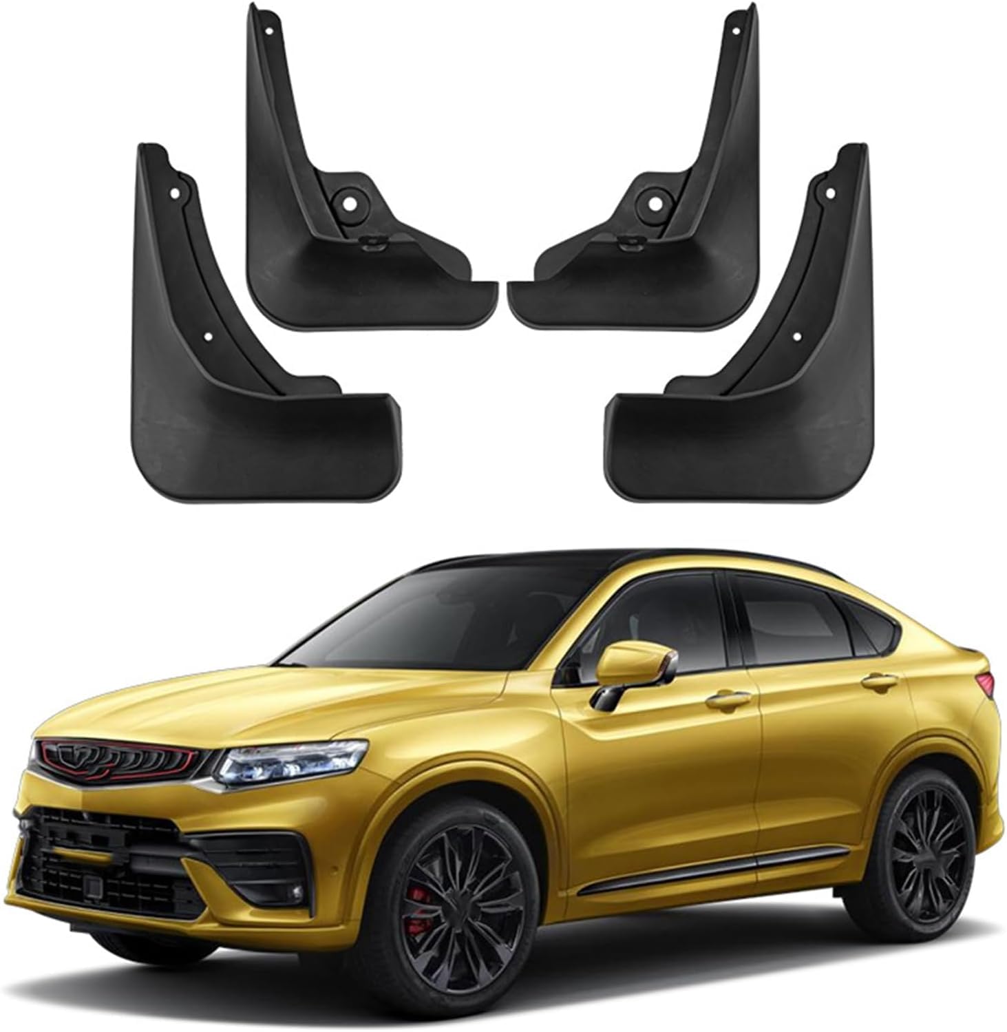 4PCS Heavy Duty Rubber Mud Flaps for Geely Xingyue Tugella 2019-2020