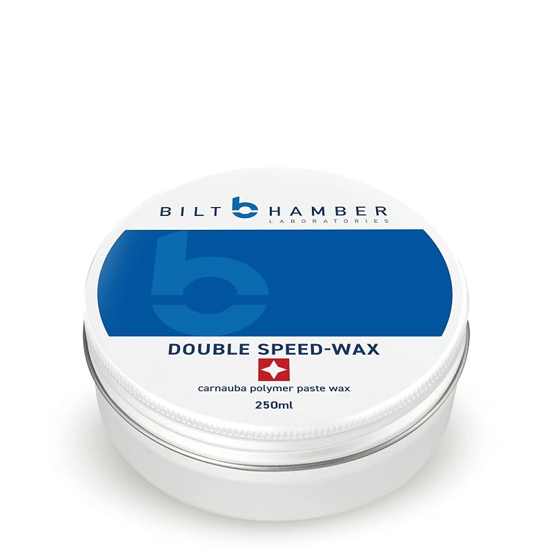Cera automotiva em pasta Bilt Hamber Double Speed-Wax BHDSW250 para brilho e proteção da pintura, 250 mL