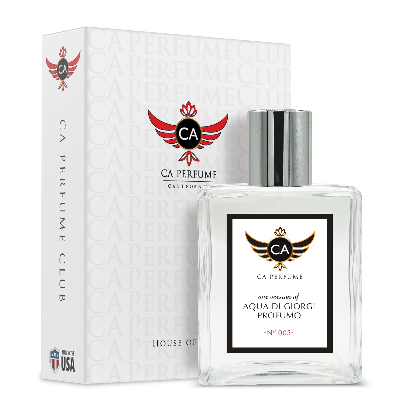 CA Perfume Impression of Aqua Di Giorgi Profumo for Men Aromatic Aquatic Scent Long Lasting Cologne for Men Signature Scent for Day and Night Wear 3.4